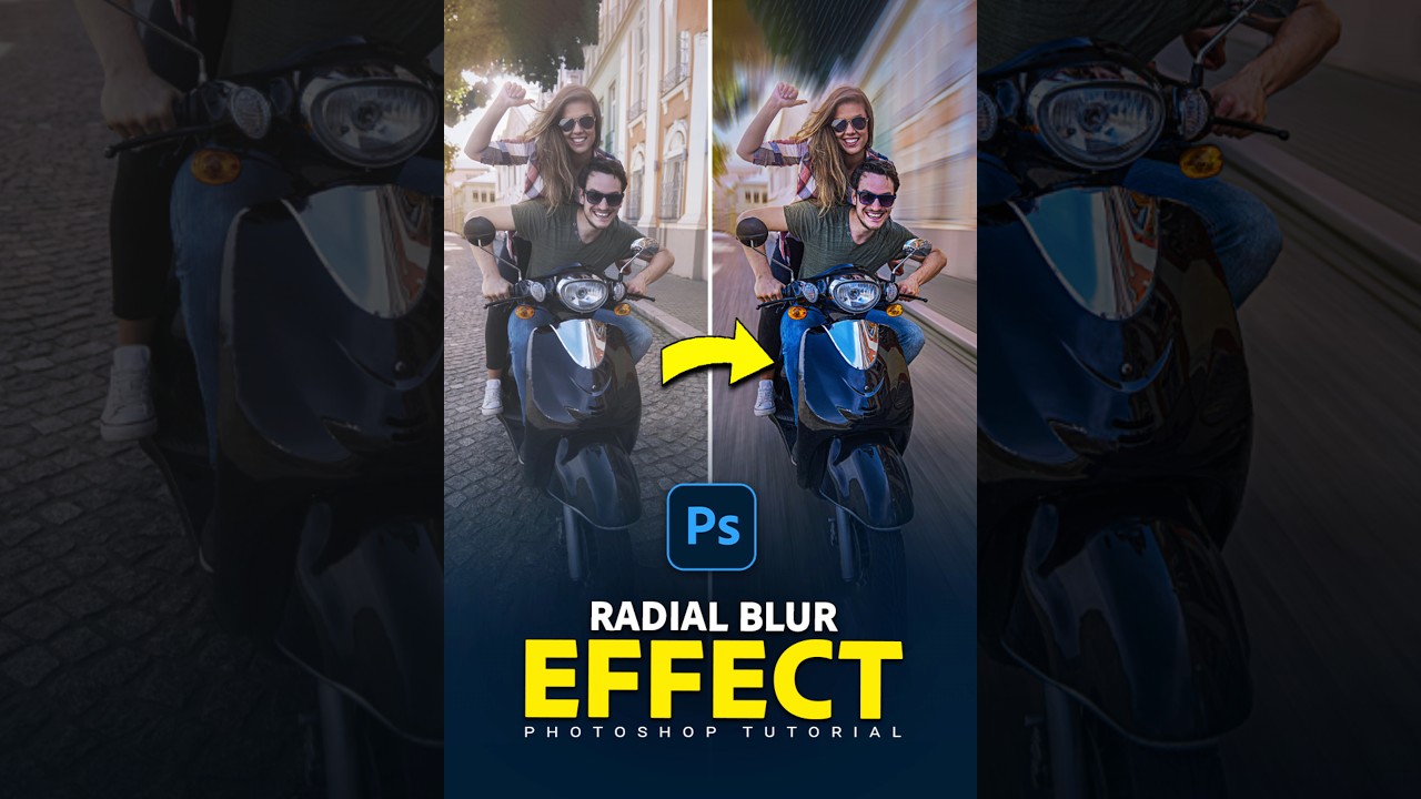 Photoshop Magic: Master the Radial Blur Effect in 1 Minute!