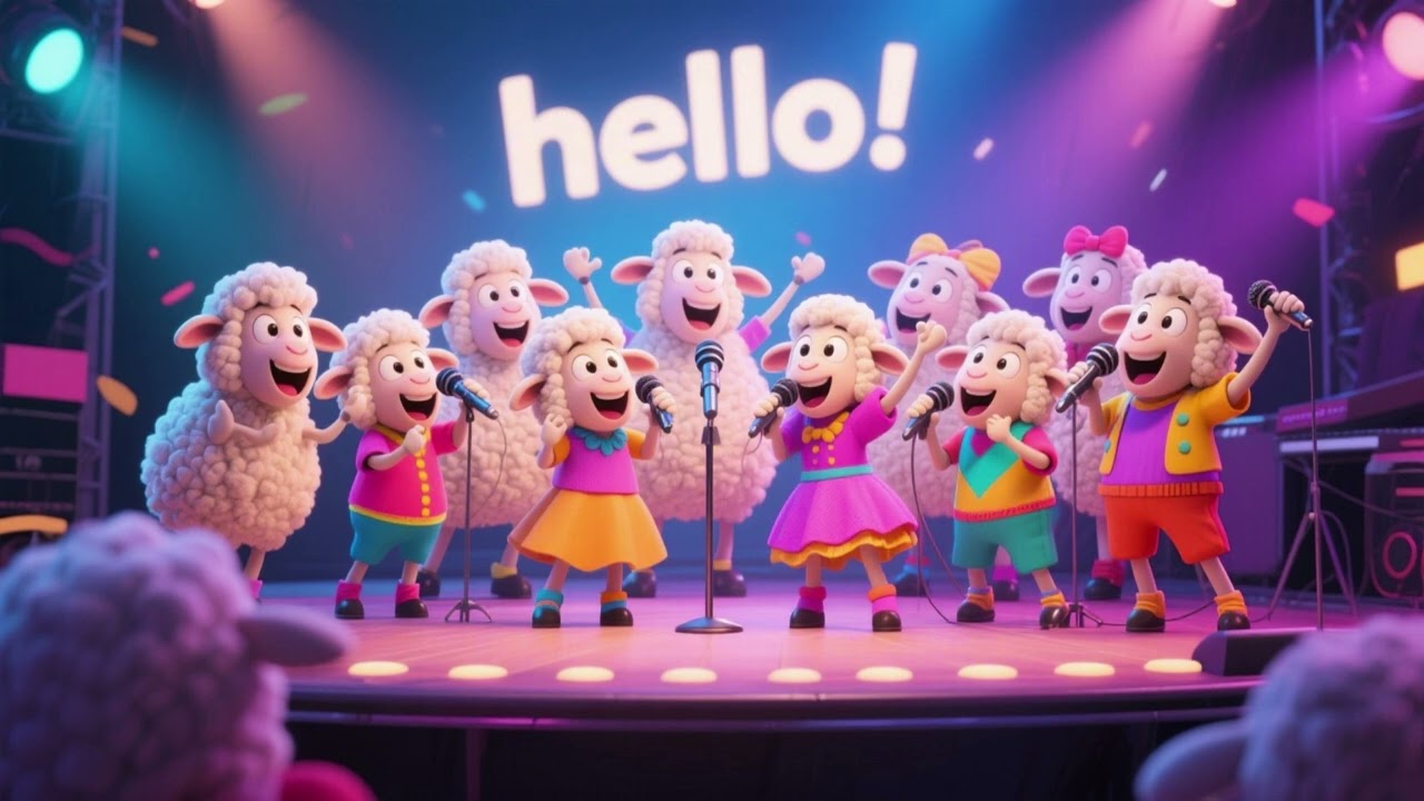 Schafe singen Hallo-Lied 🐑👋🎶 – Freundliches Begrüßungslied für Kinder