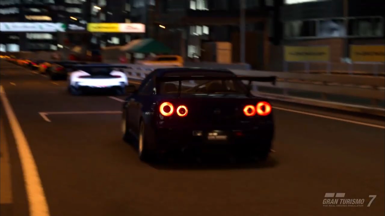 (弟) 首都高C1内回り！R34GT.R 弟オリジナル仕様！リプレイ動画