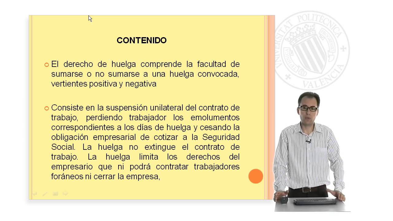 Derecho de huelga |  | UPV