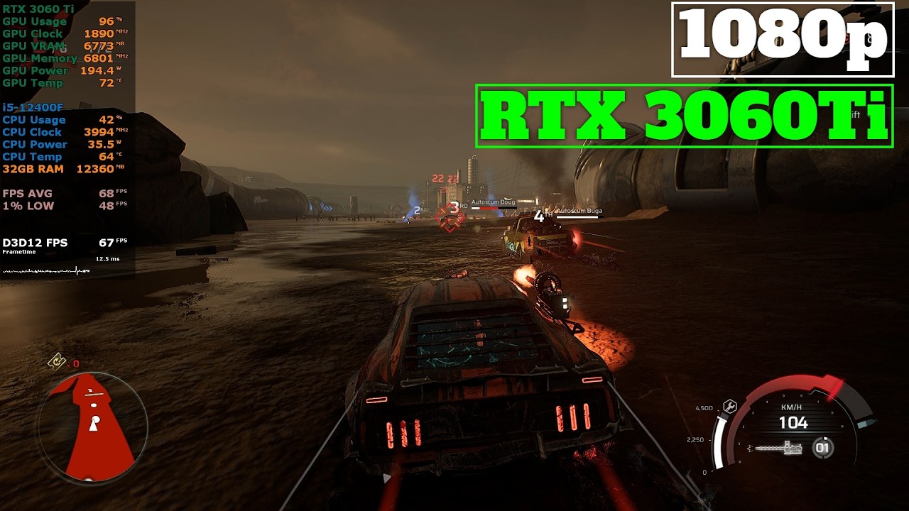 Carmageddon: Rogue Shift  | RTX 3060 Ti | 1080p , 1440p Ultra Settings