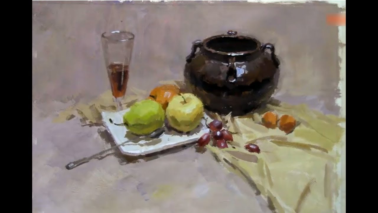 Still Life Painting in Gouache  Demonstration