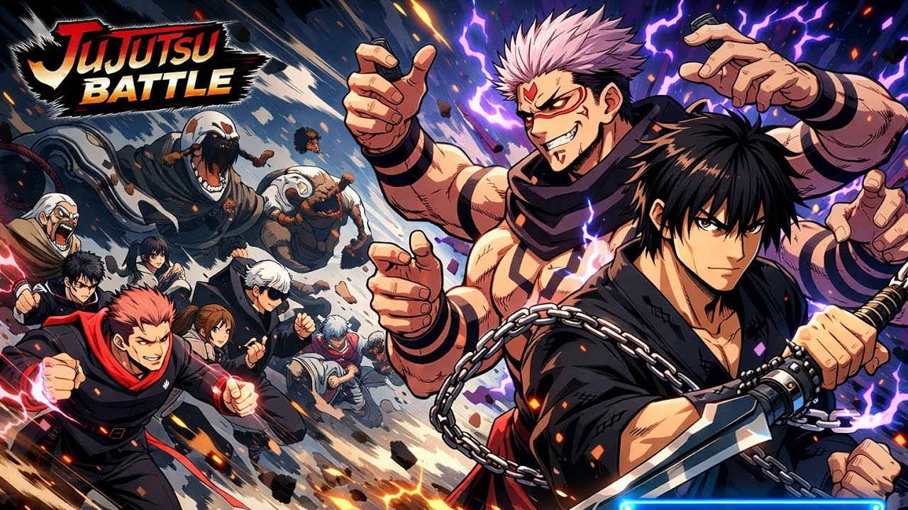 Sukuna & Toji Unleashed 💀 JUJUTSU BATTLE Game #Gojo #jujutsukaisen #toji #sukuna 