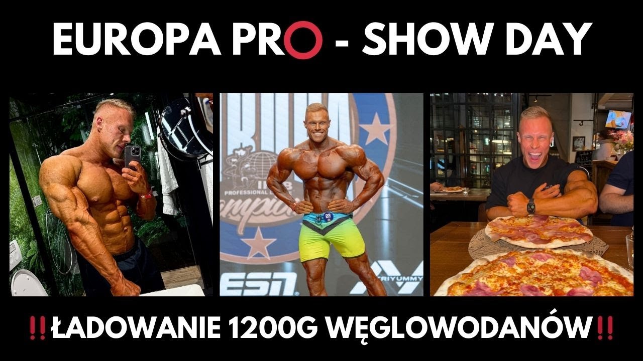 TOP6 EUROPA PRO! ⭕️ ŁADOWANIE 1200g Węglowodanów! SHOW DAY🔥- #OlympiaQulifier2025