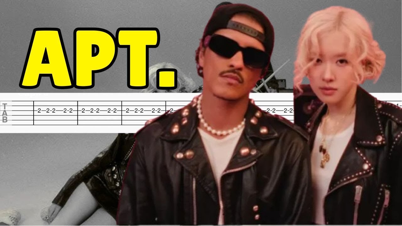APT. - ROSÉ & Bruno Mars | EASY & SHORT VERSION + TAB | FINGERSTYLE