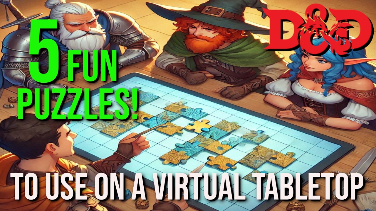 5 Fun Virtual Table Top Puzzles You Can Use In Your Dungeons & Dragons / TTRPG Campaign