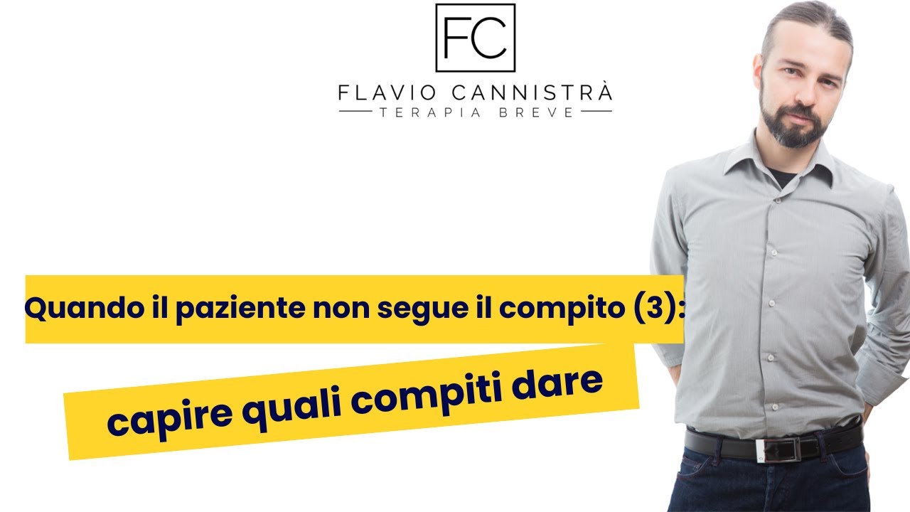 Quando il paziente non segue il compito (3): capire quali compiti dare
