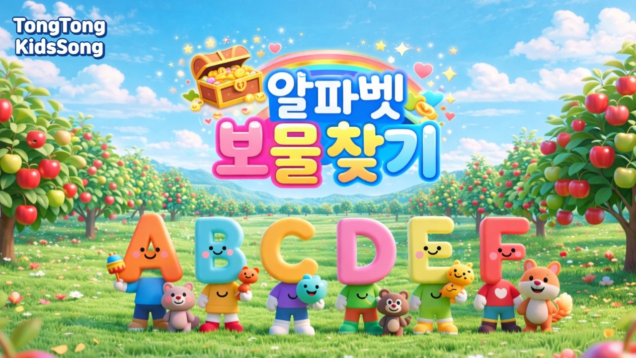 🎵 알파벳 보물찾기 | ABC 배우는 신나는 동요 | 에이부터 지까지 26개 알파벳 노래 🎶|영유아 동요|NurseryRhymes|통통동요세상|TongTongKidsSong