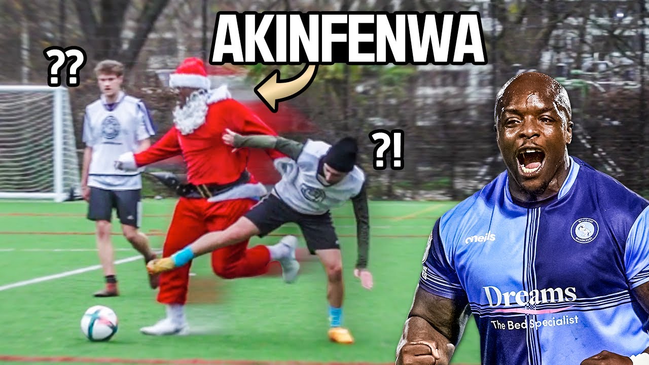 Akinfenwa Destroys Amateur Footballers&nbsp;As&nbsp;Santa