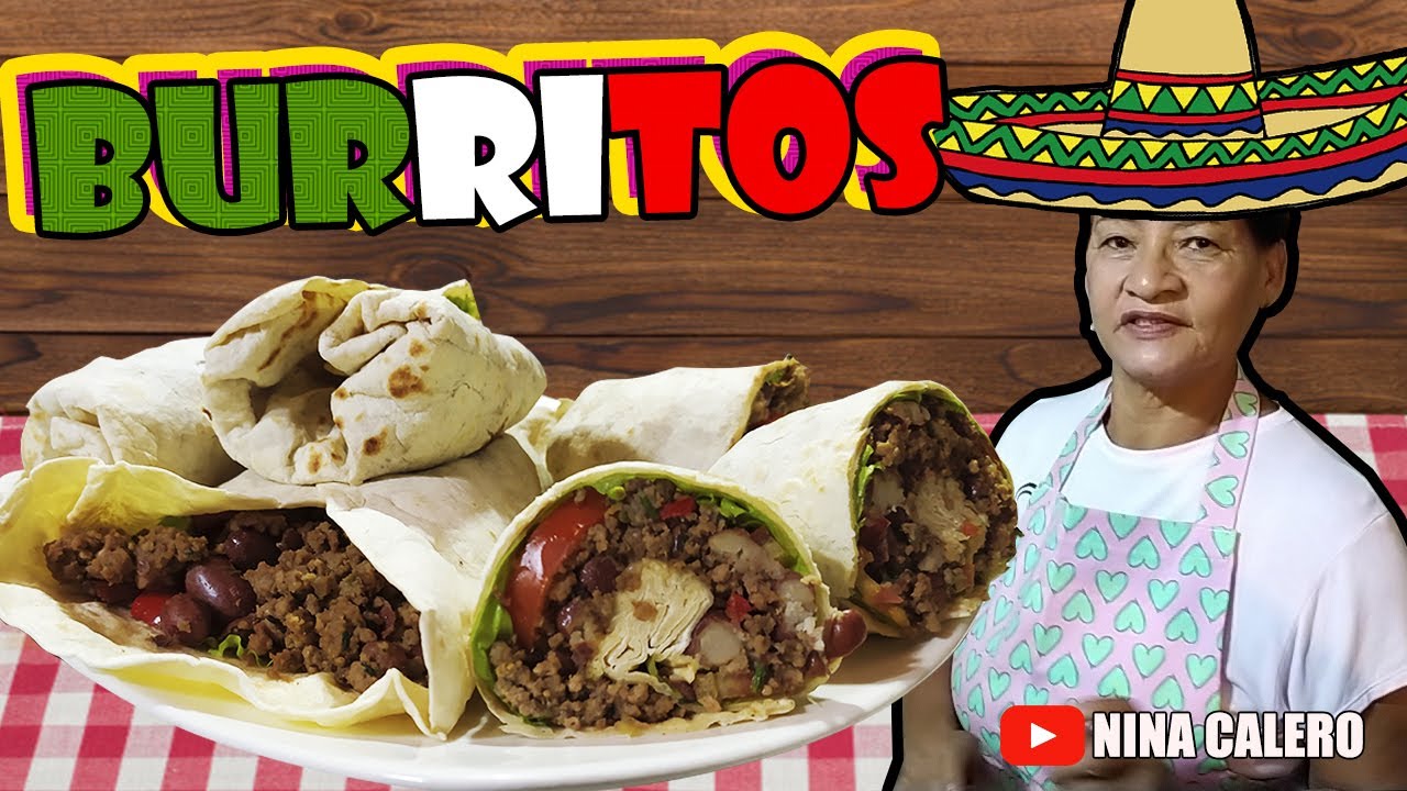 Como hacer BURRITOS MEXICANOS - Muy fácil y deliciosos!