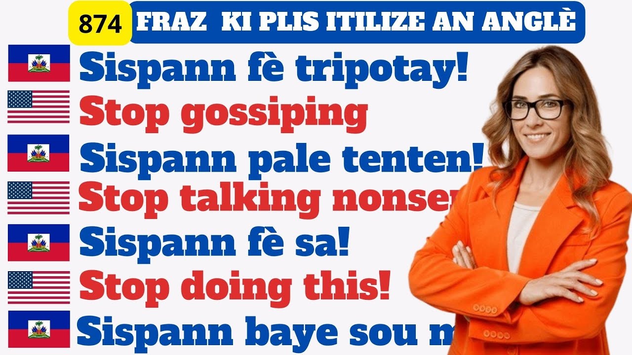 KOU ANGLÈ 24 SOU 24 - KOU ANGLAIS POU ONLINE - APRANN PALE ANGLAIS RAPID- APRANN PALE ANGLÈ FASIL