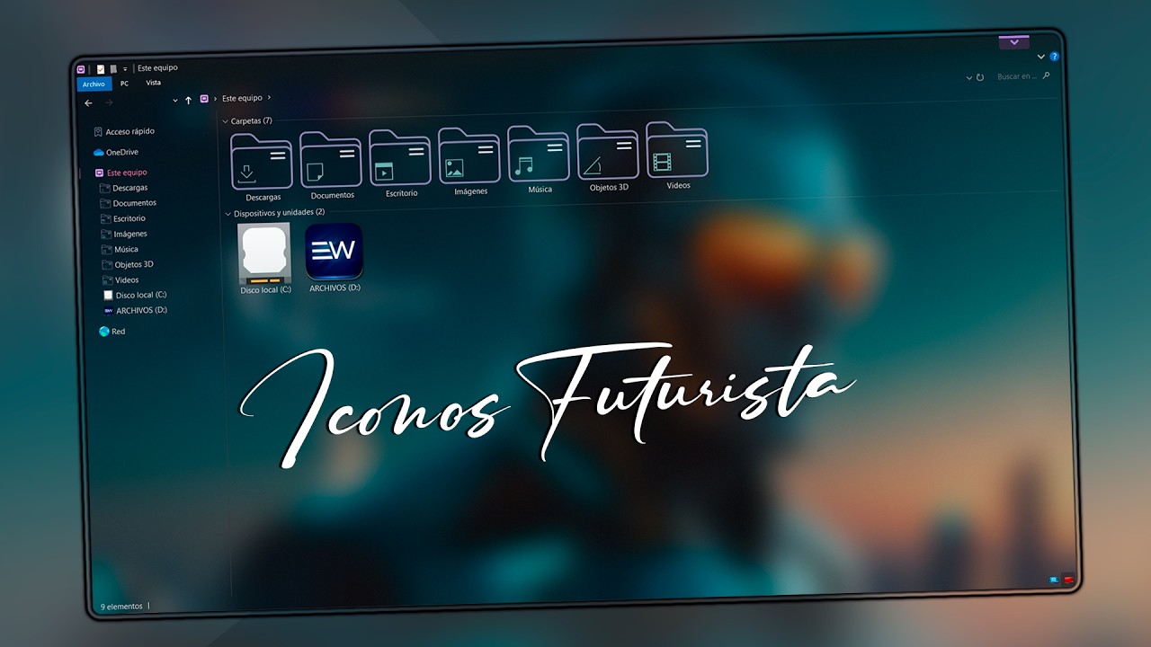 PERSONALIZA ICONOS FUTURISTAS WINDOWS 10 y 11
