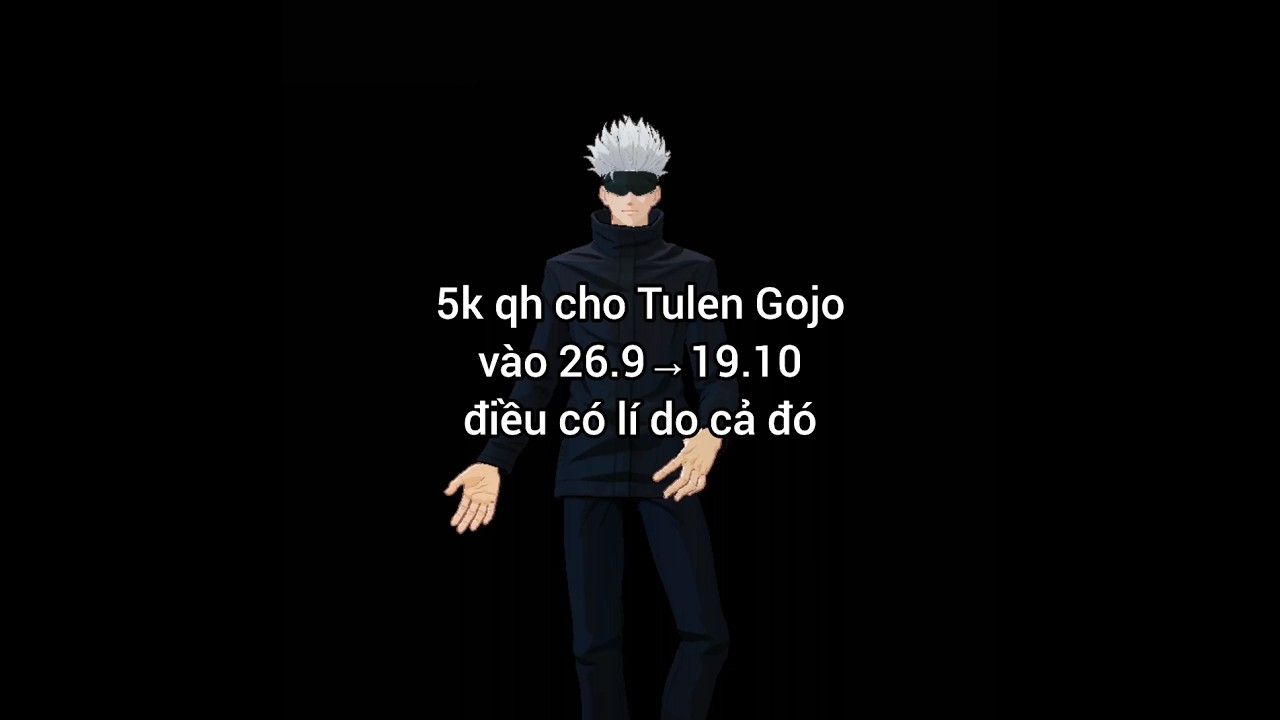 26/9 Tulen Gojo trở lại v&agrave; hiệu ứng skin Tulen JJK  &copy;:  #lienquan #lienquanmobile #chồnchămchỉ