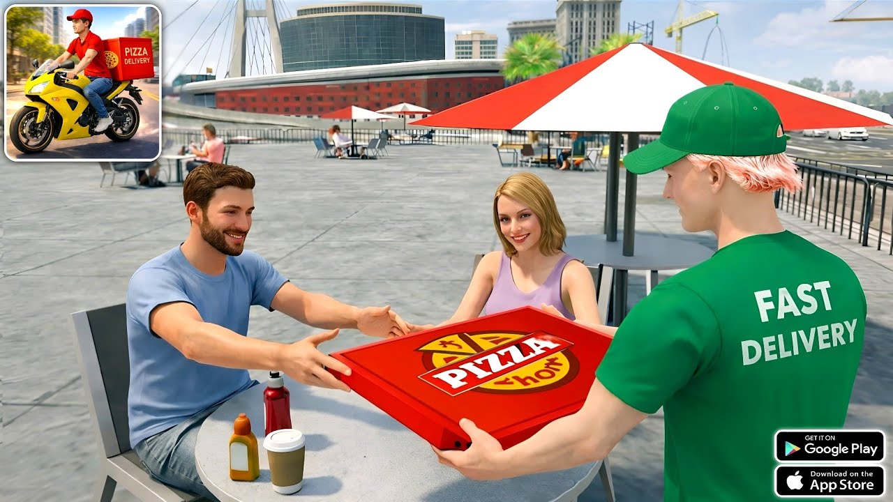Pizza Delivery Rider Simulator - New Android Gameplay 