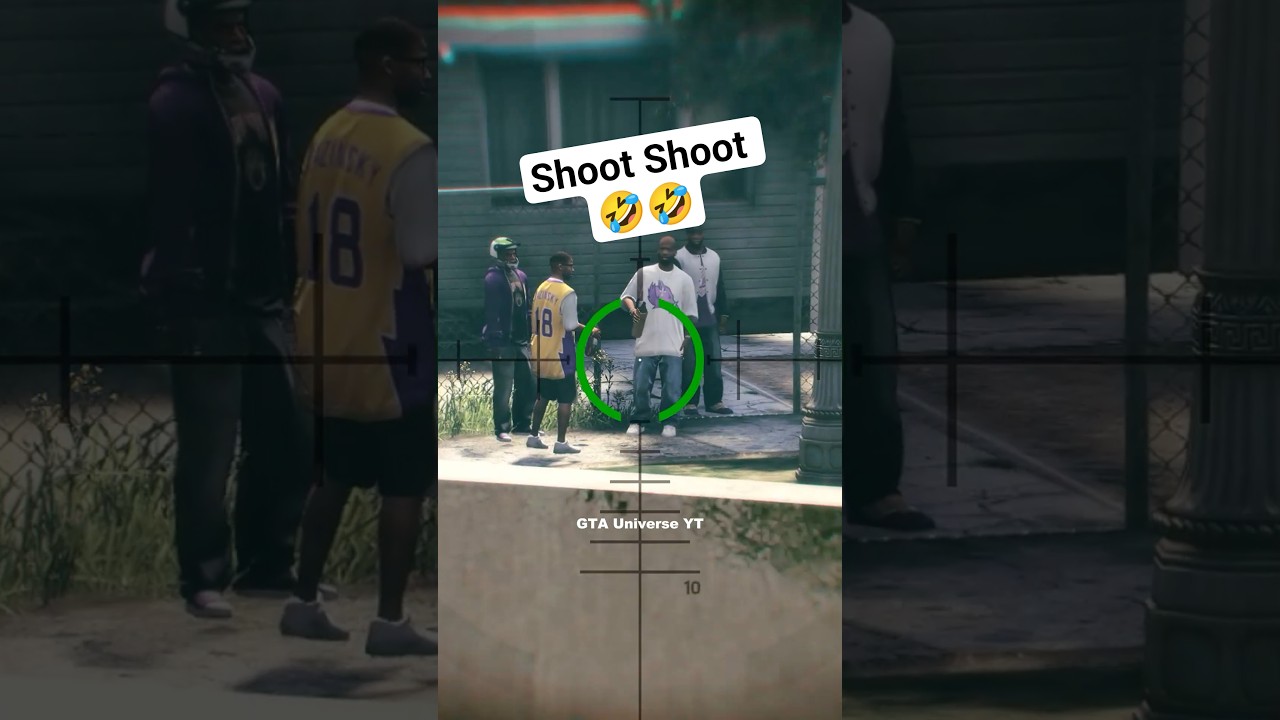 If You Shoot Gang Member From Far Away Using a Sniper in GTA Games #gta