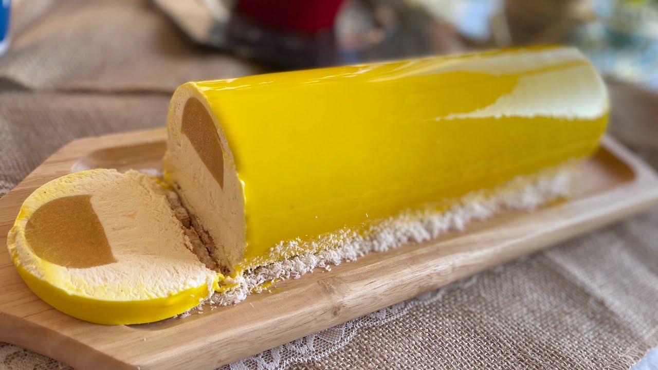 Recette bûche de noël fruits exotique coco vanille