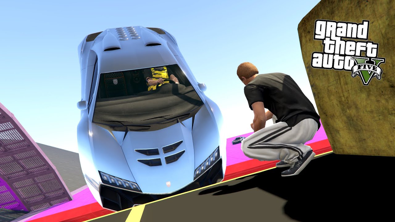 SUPER SAMOCHODY VS BIEGACZE w GTA 5 Online Hogaty i EKIPA 