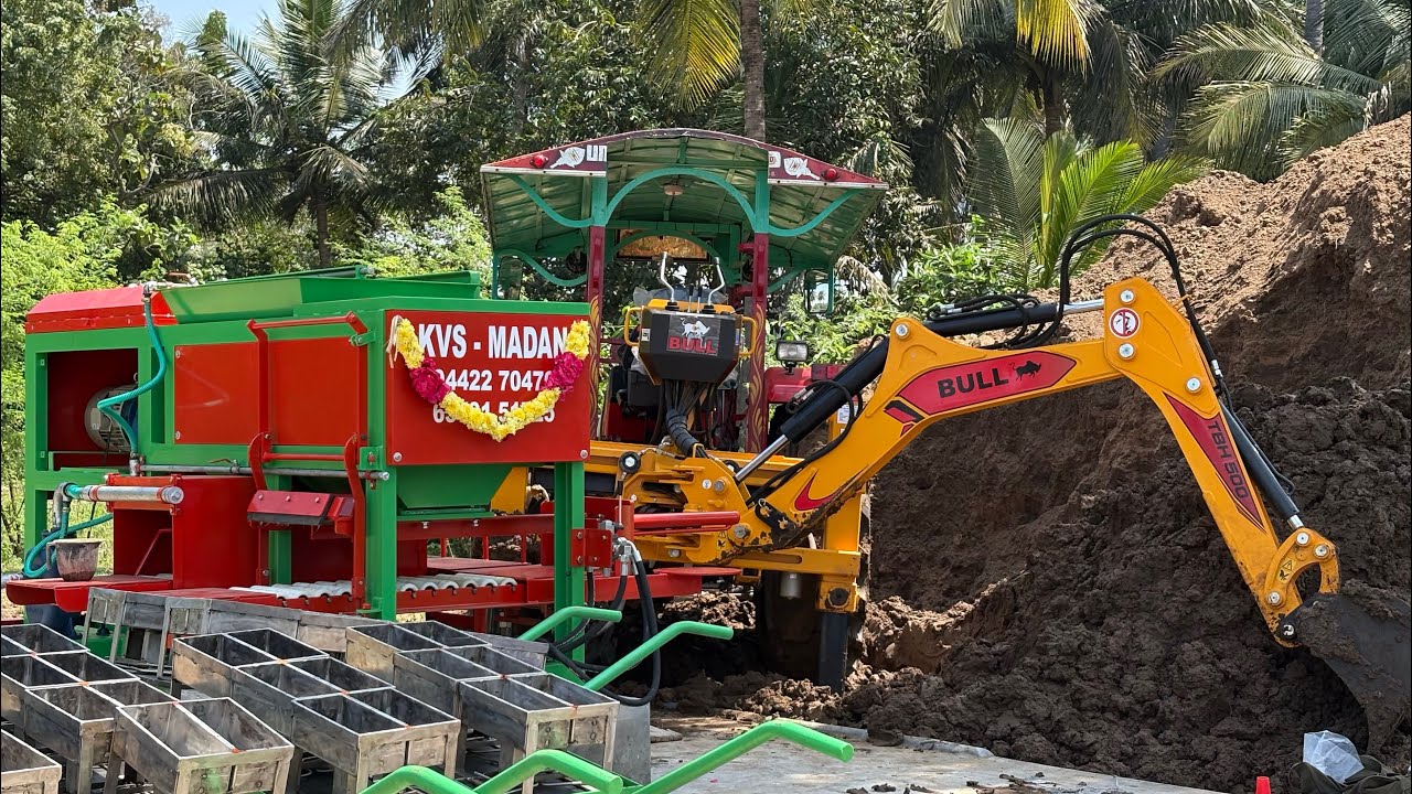 Bricks Machine Mini Type KVS HI TECH ENGINEERING Coimbatore +91 9442270470 