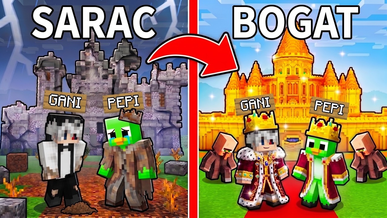 De la SARAC la CEL MAI BOGAT REGAT in Minecraft!