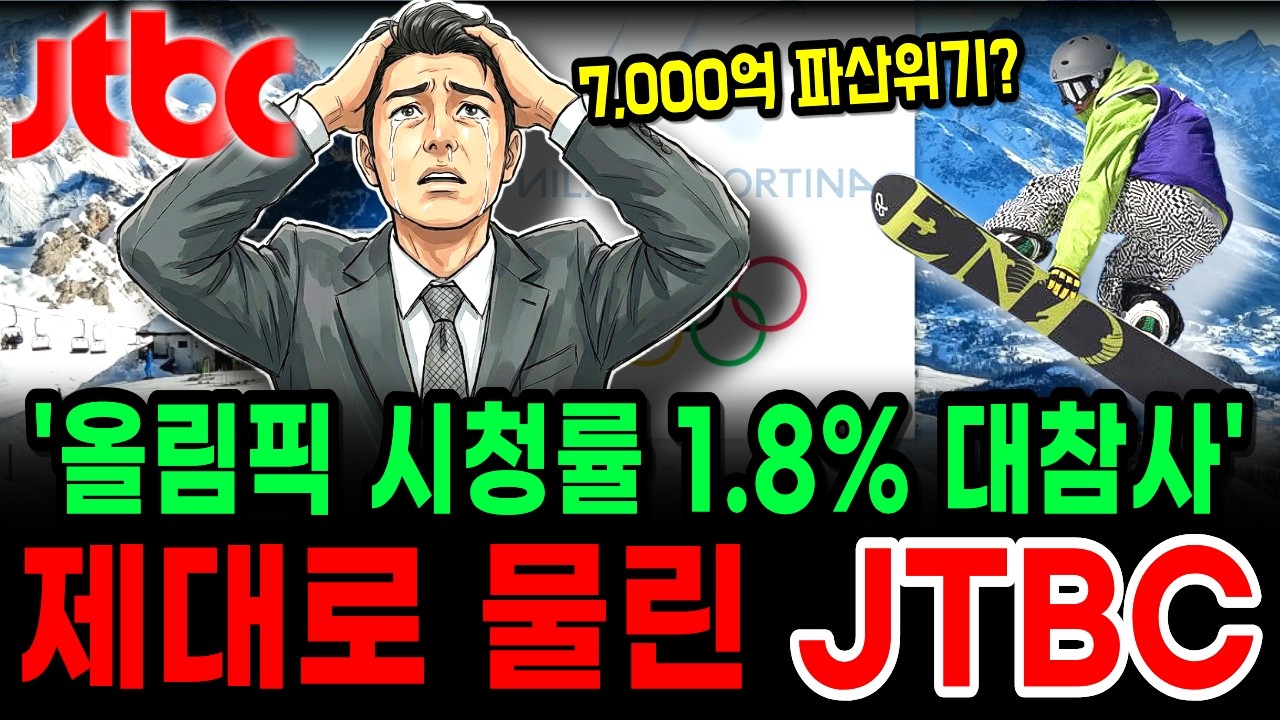 밀라노올림픽 고점 풀매수 후 결국 물린 JTBC의 비참한 결말… 시청률 1% 충격적인 근황