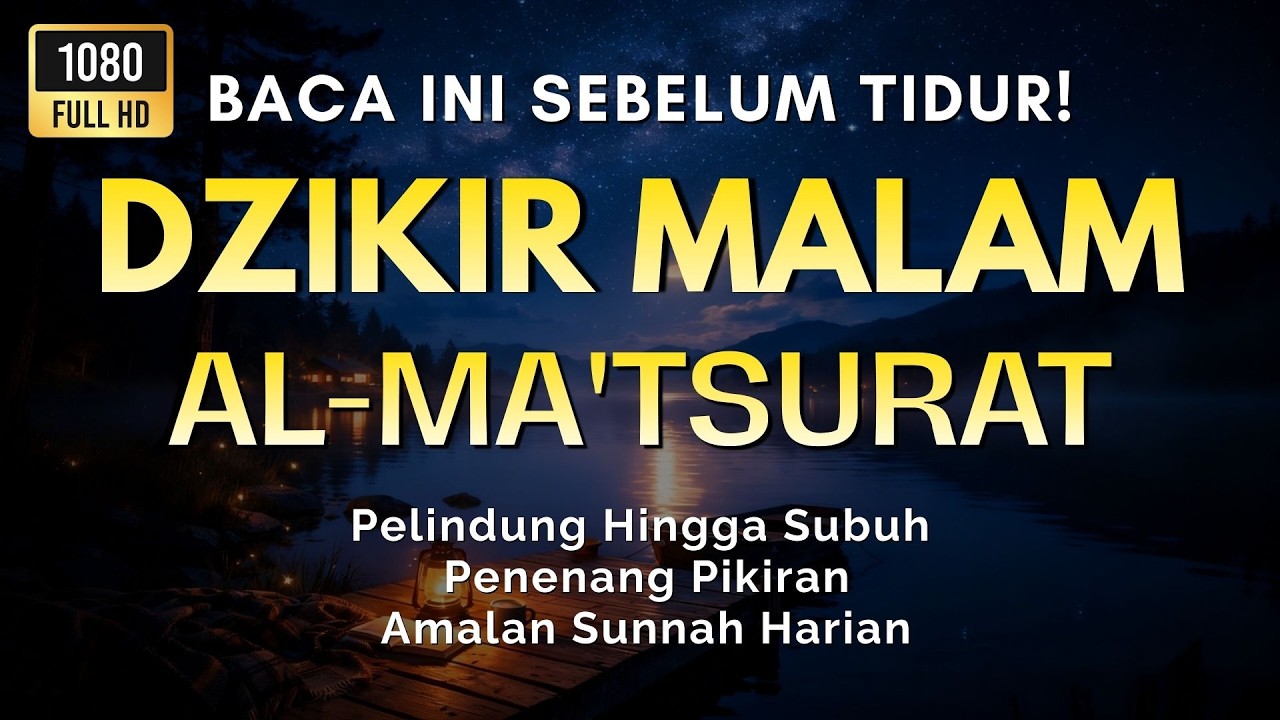 Dzikir Malam Merdu: Tenangkan Jiwa, Jauhkan Gelisah & Gangguan Sihir
