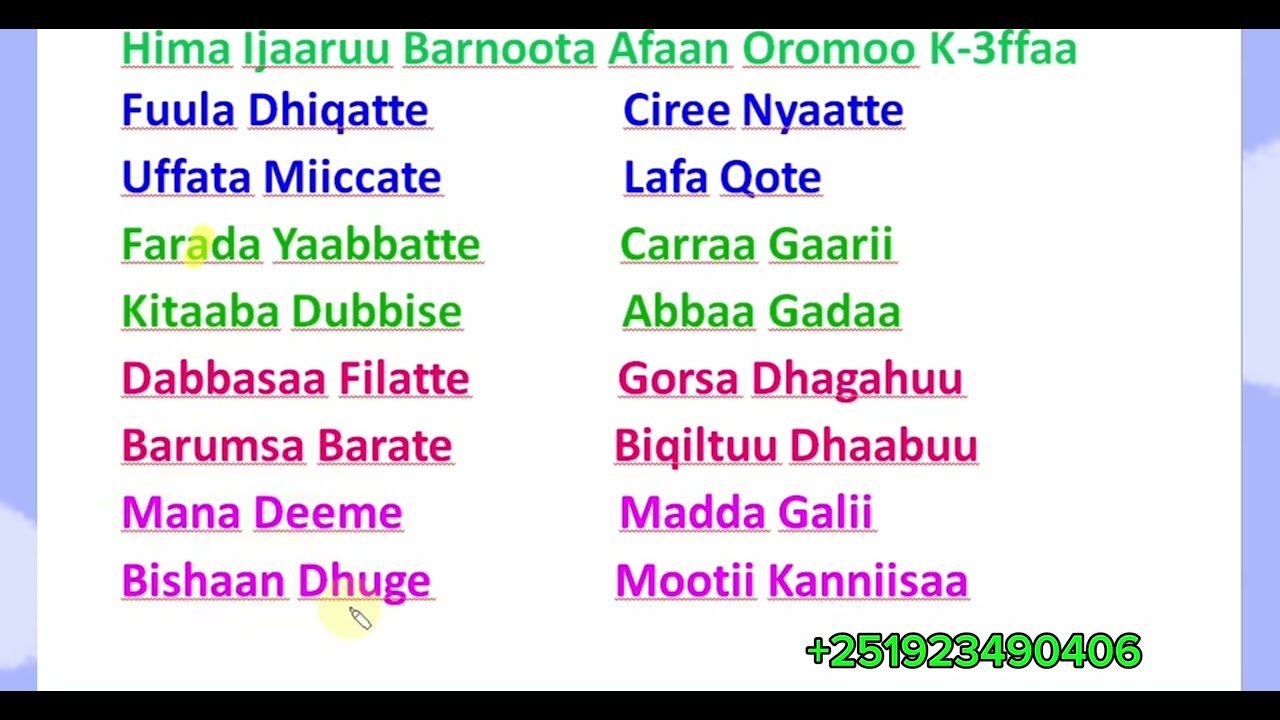 Hima Ijaaruu Barnoota Afaan Oromoo K 3ffaa # Learn Afaan Oromoo #Amharic English letters