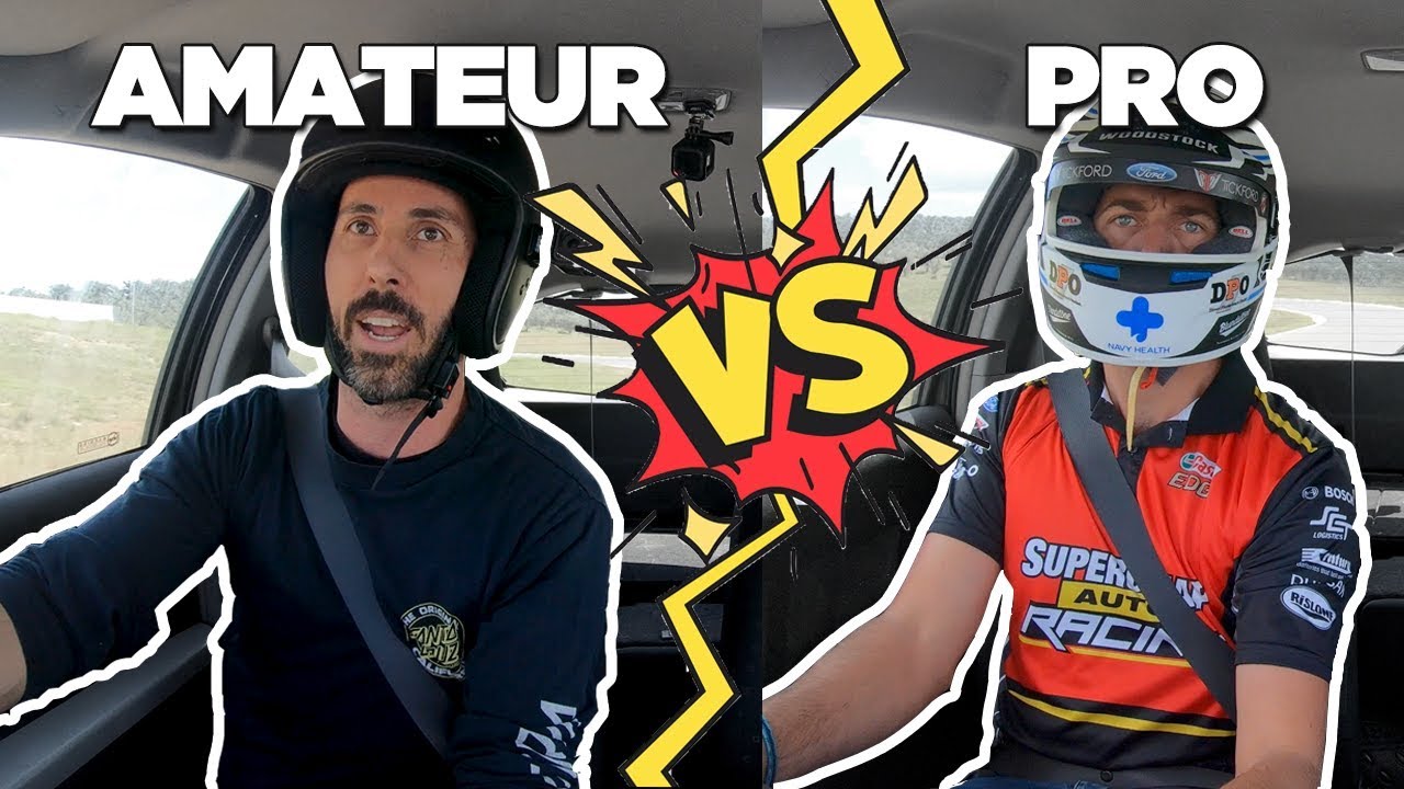 Who Is Faster?? Amateur vs Pro // TRACK BATTLE