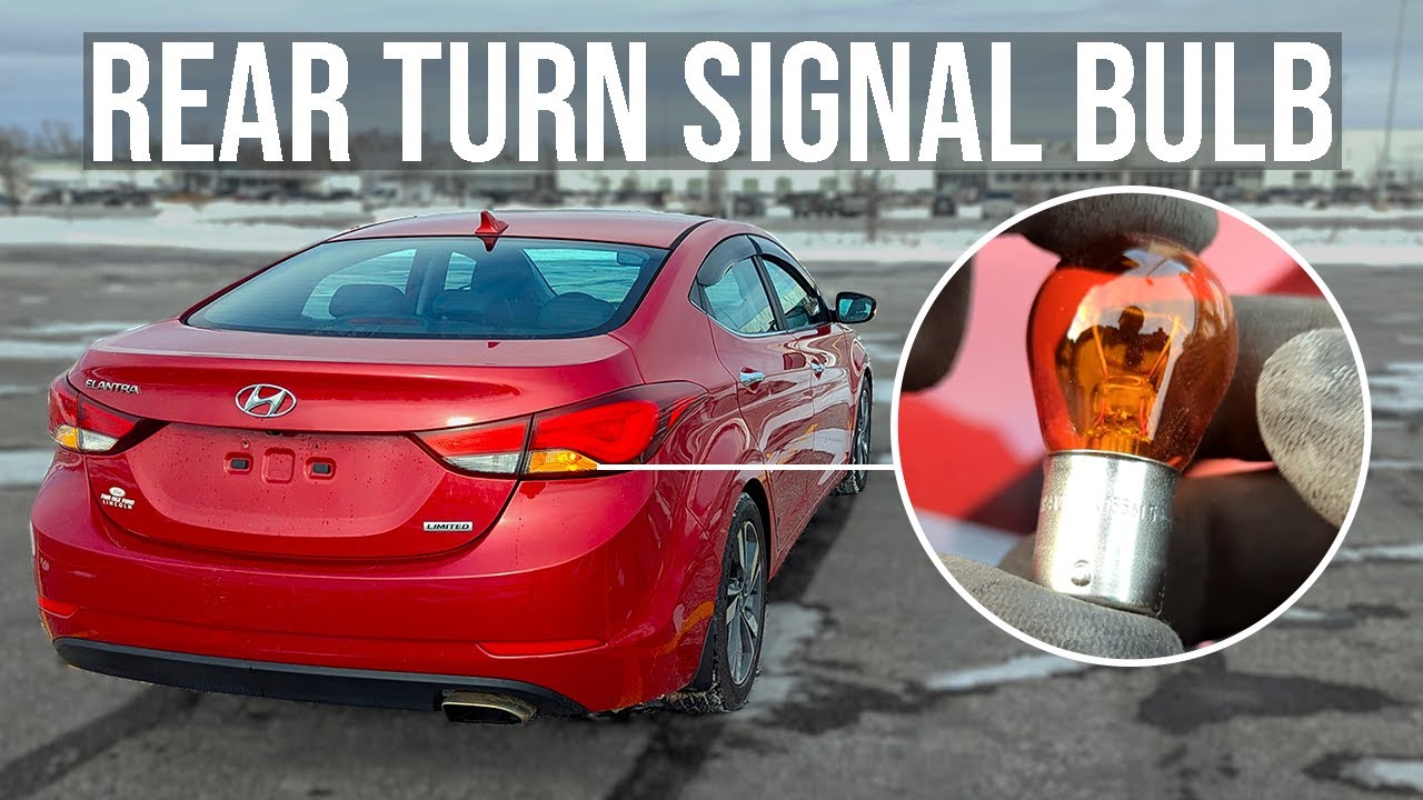 Replace Rear Turn Signal Bulb - Hyundai Elantra (2011-2016)