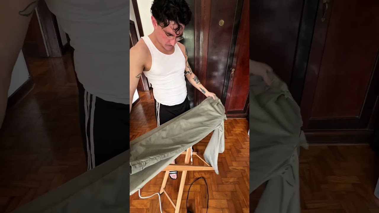 Como fazer vinco na cal&ccedil;a com ferro de passar