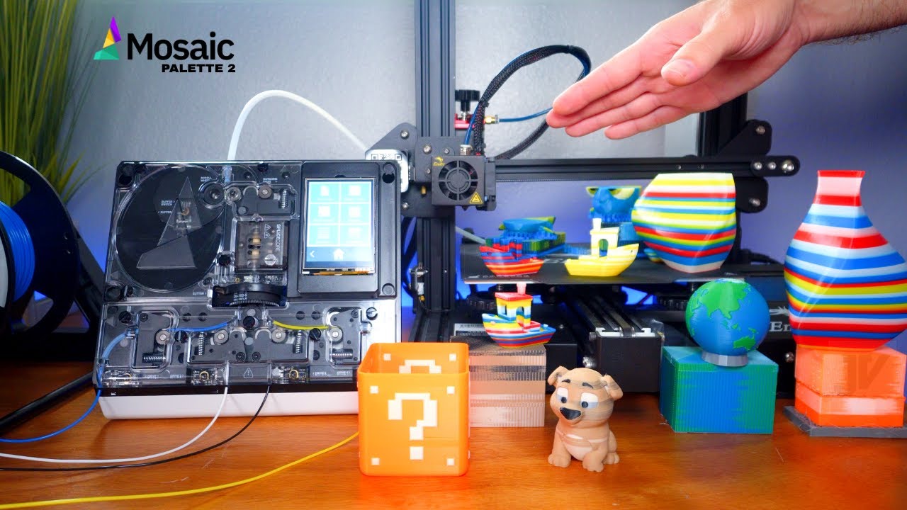 Mosaic Palette 2 - 3D Color Printing - Unbox & Setup