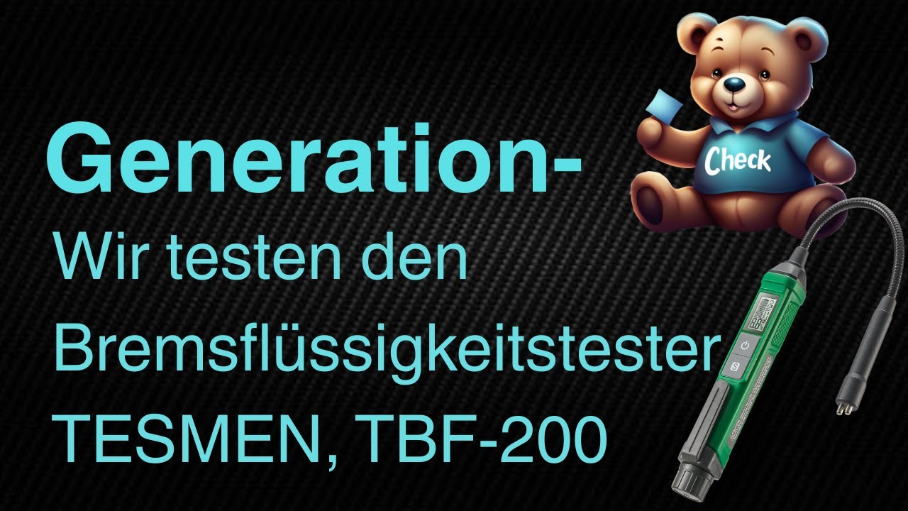 Im Test - Bremsflüssigkeits Tester TBF200 TESMAN