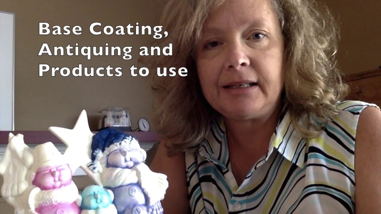 Base coat and antiquing ceramics