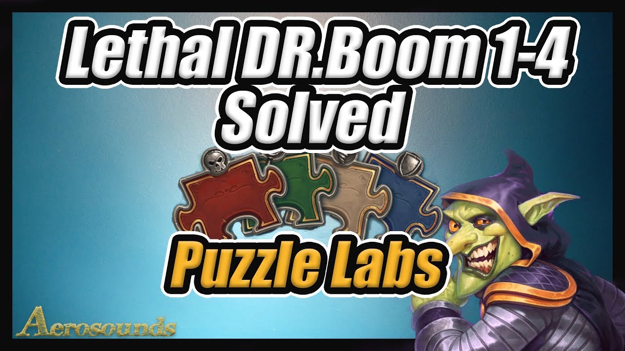 Puzzle Labs Dr Boom Lethal Challenges 1-4 Solved!