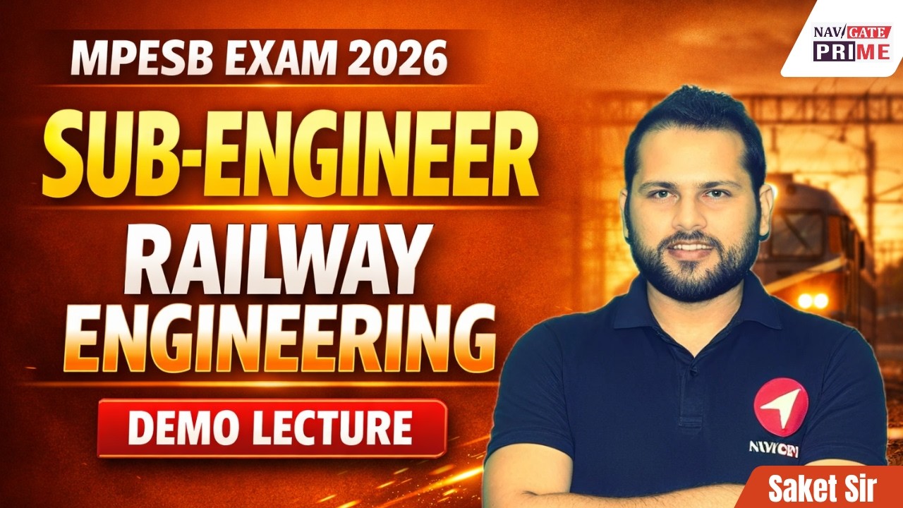 MP Sub Engineer 2026 | RAILWAY ENGINEERING|Fast-Track Batch| Demo lecture-02 #subengineer2026