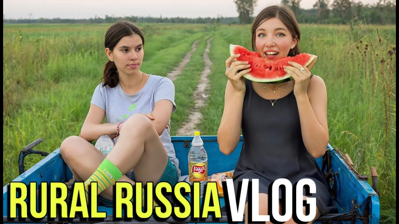 Ordinary Farm Life In SIBERIA: Shopping in a Small Town, Having Fun in a Russian Village🐄