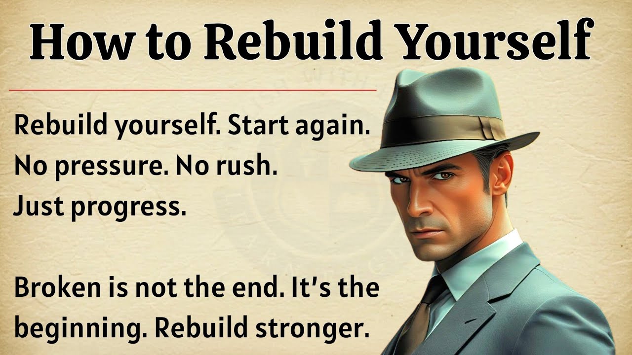 How to Rebuild Yourself | Motivational Video 🔥 | Graded Reader ✅ 