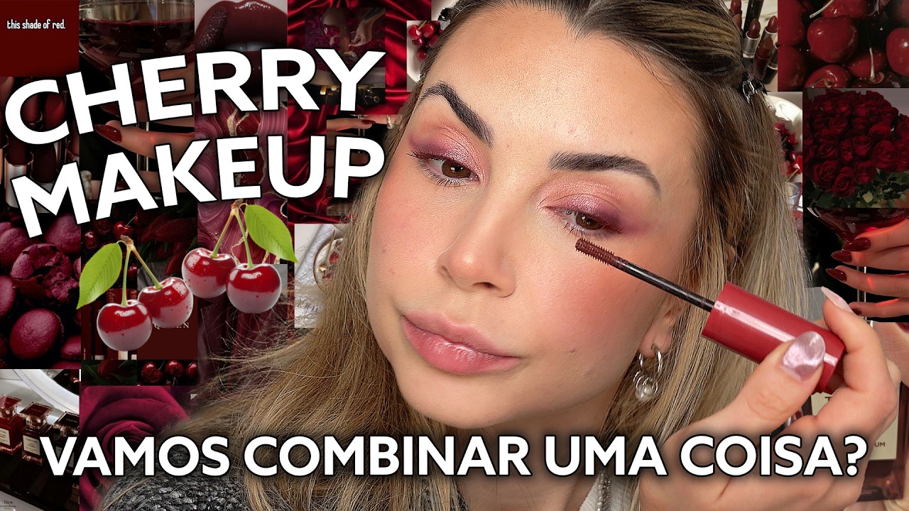 MAKE SO COM A COR CHERRY!!