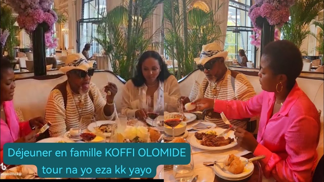 🔴CINDY OLOMIDE DÉJEUNER EN AMOUREUX AVEC FUTUR PAPA KOFFI OLOMIDE ET NADÈGE SA NIÈCE