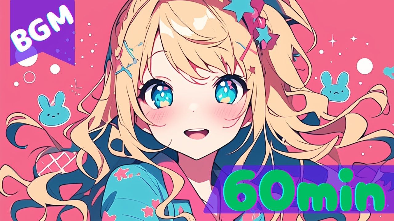 【フリーBGM/60min】Upbeat Study Music #1 │ Study/Work/ChipTune/kawaii
