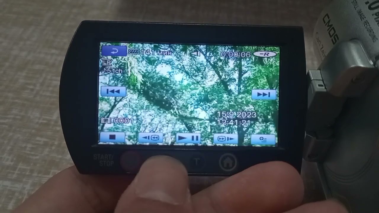Видеокамера Sony DCR DVD408E 2007 года. Часть 1