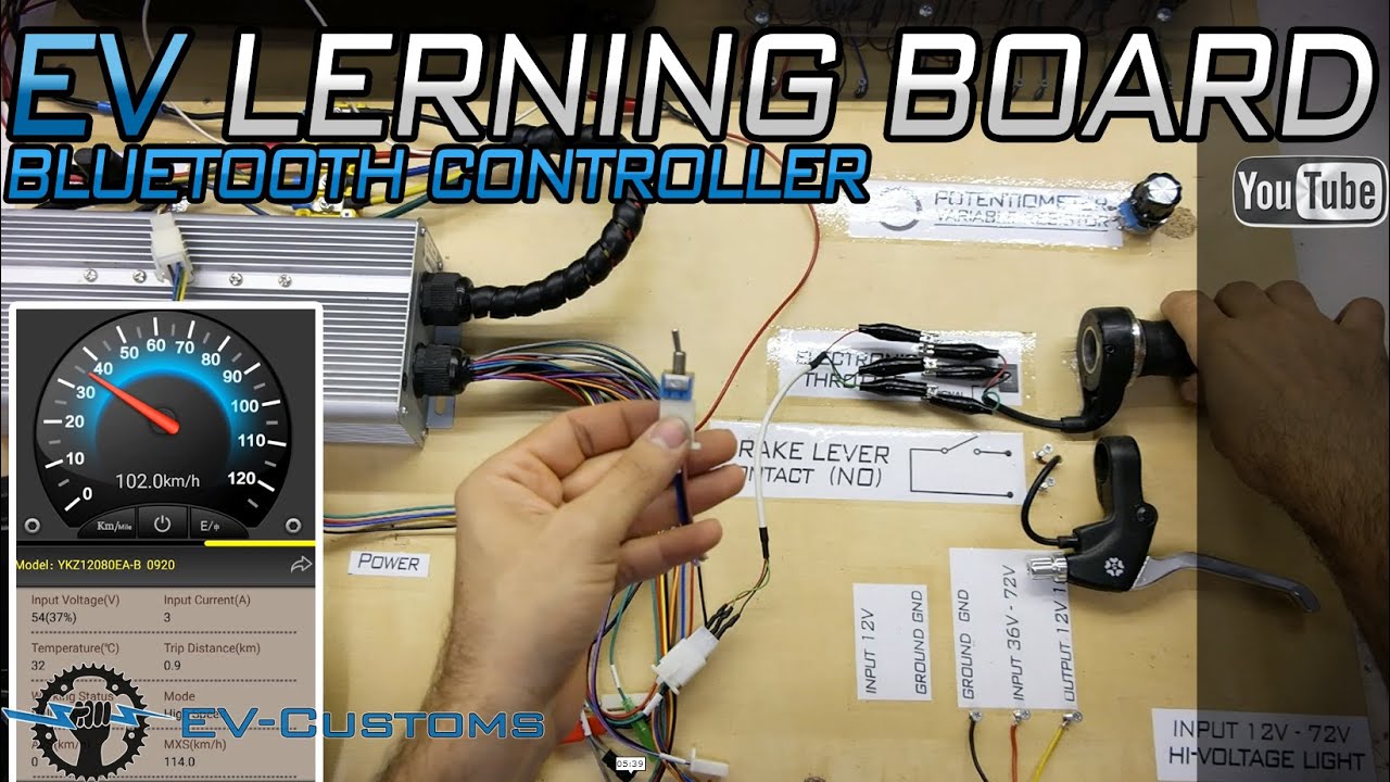 BLDC Controller Learning Board  ( Bluetooth Controller YKZ12080EA YUYANG KING )