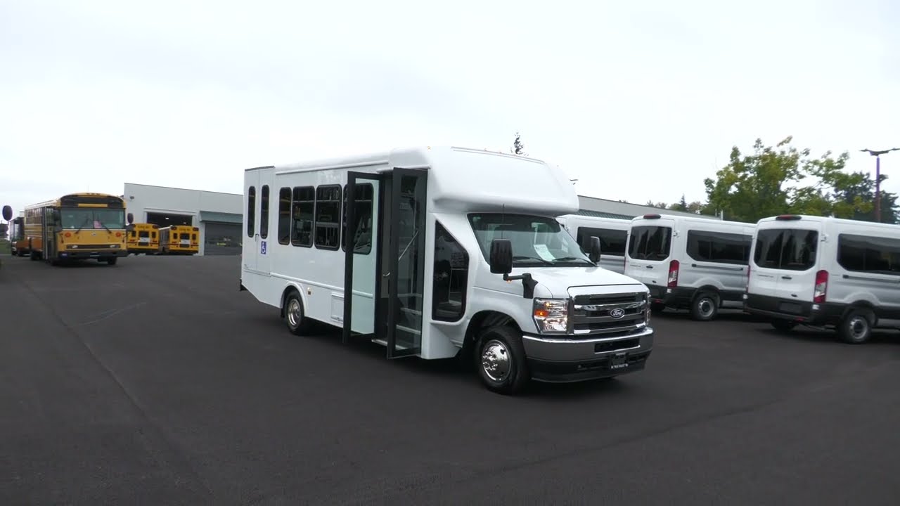 2026 Ford Turtle Top 12 Passenger + 2 Wheelchair ADA Shuttle Bus - S07190