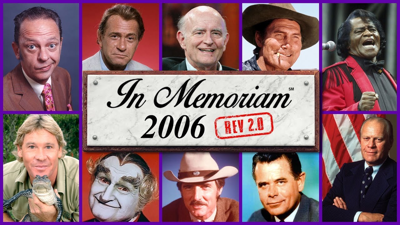 Памяти 2006: Знаменитые лица, которых мы потеряли в 2006 году