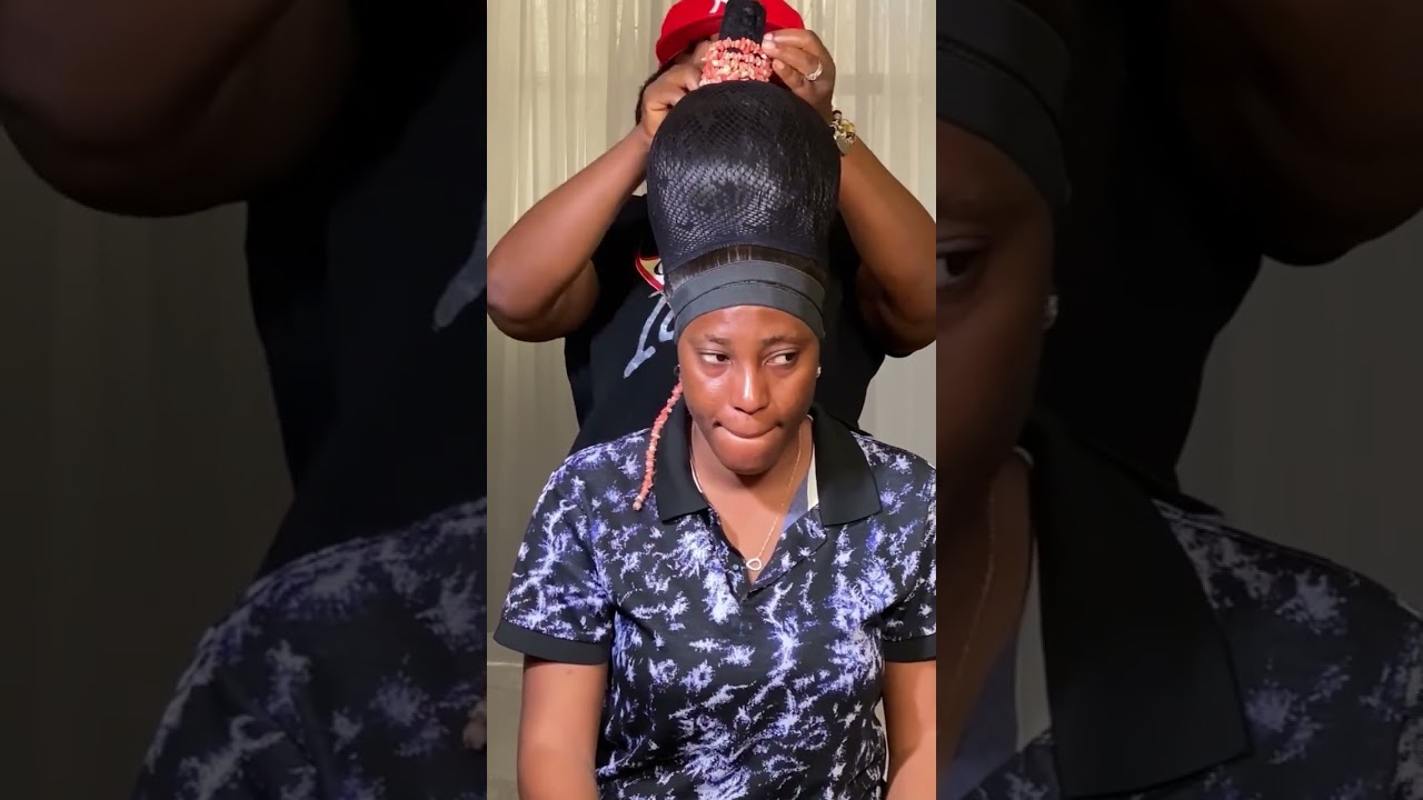 OKUKU WITH FRONTAL TUTORIAL #makeupartist #tutorials #weddingmakeup #edowedding 