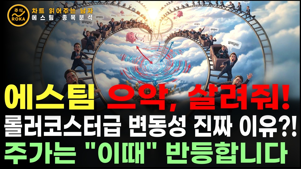 [차읽남] 에스팀 으악, 살려줘! 롤러코스터급 변동성 진짜 이유?! 주가는 