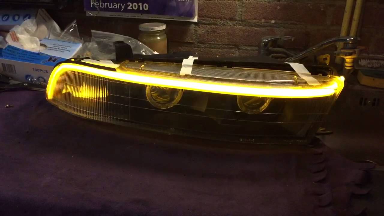 Galant vr4 DRL HID headlight conversion custom