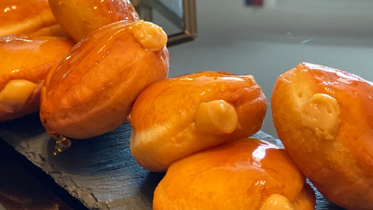 Les beignets au caramel | أول مرة على اليوتيب بينيي بالكراميل