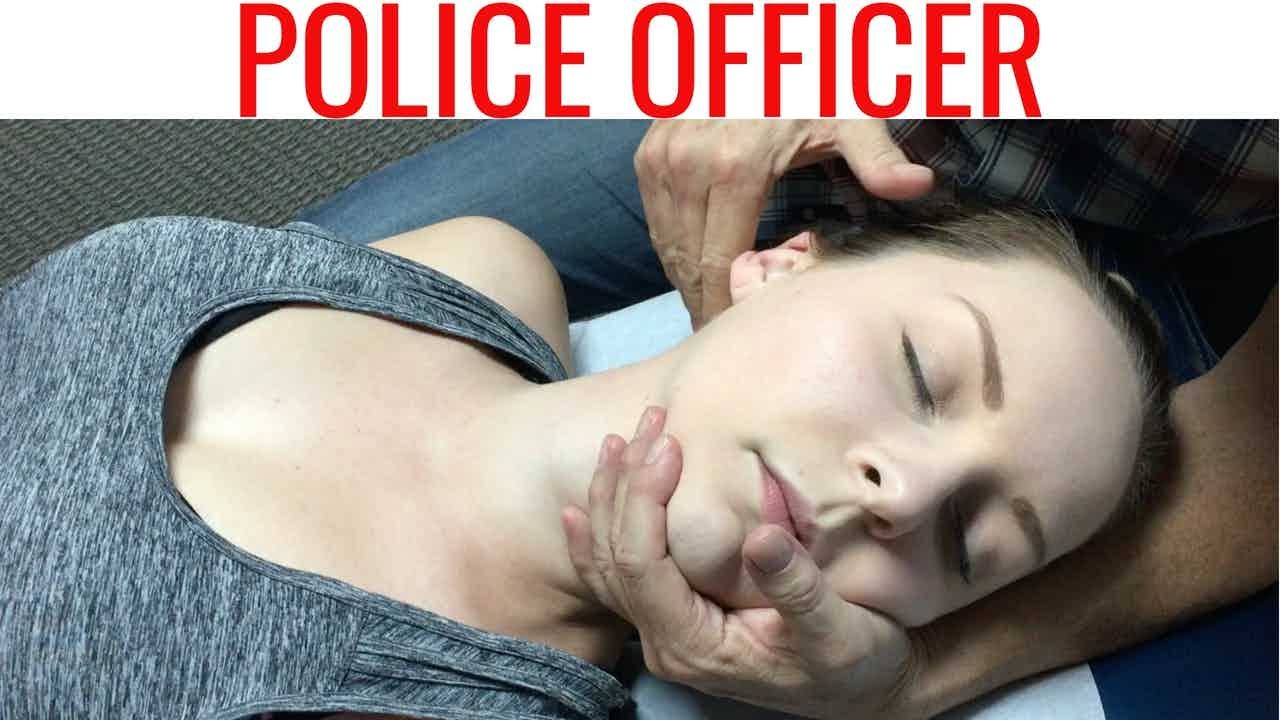 Hot female officer BEGGED for SURGERY but gets Chiropractic Adjustment - Part 2/2
