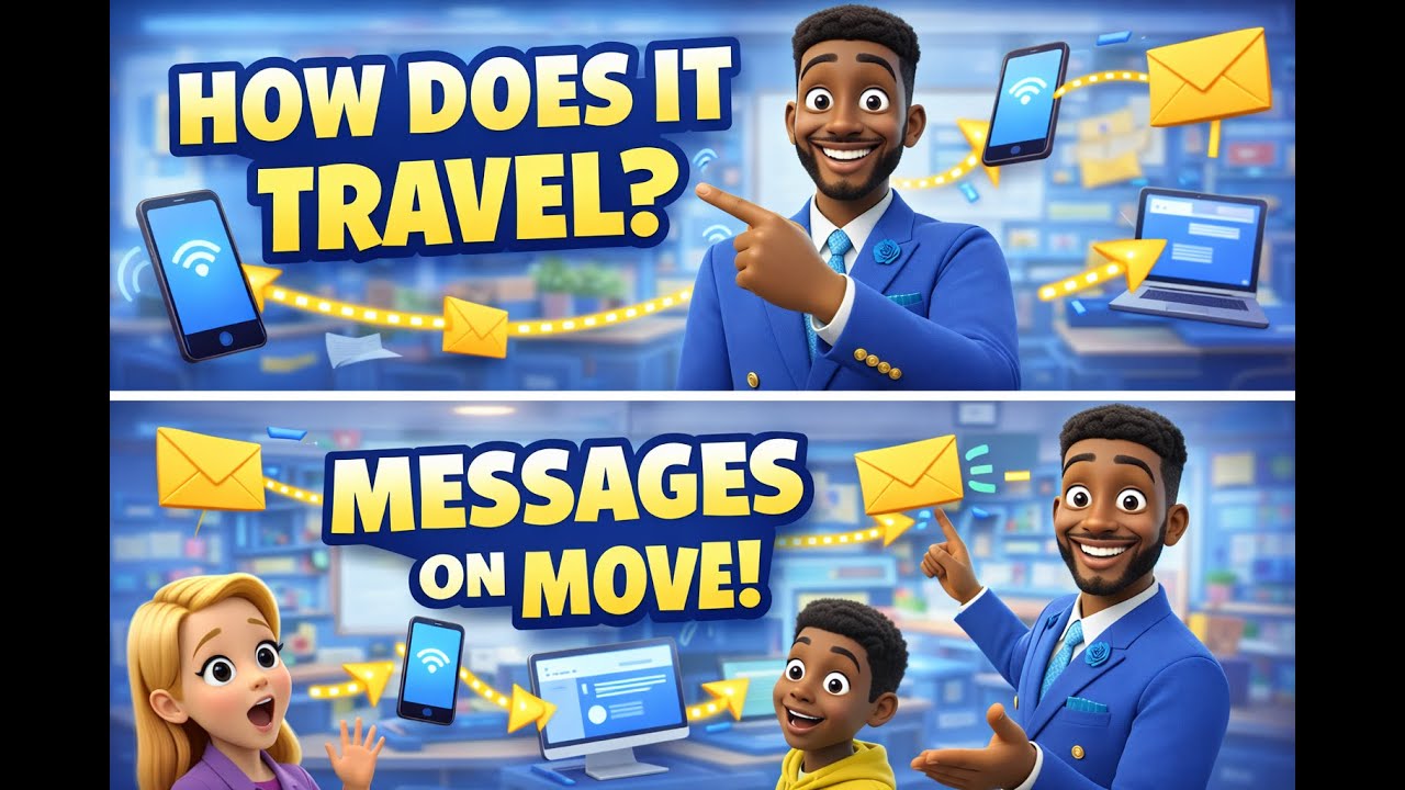 How Messages Travel 🚀 | Information Transmission Explained (Fun & Animated)