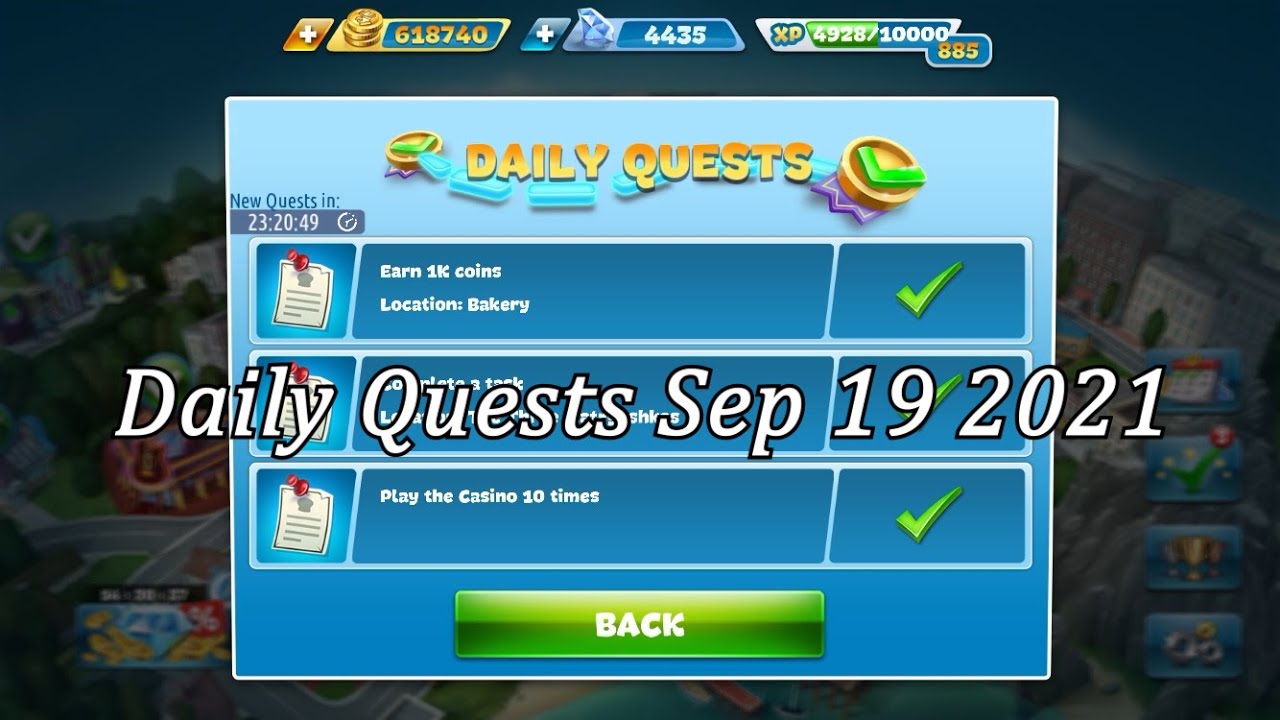 Cooking Fever Daily Quests 20210919